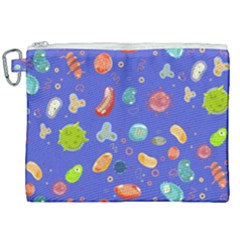 Virus Seamless Pattern Canvas Cosmetic Bag (xxl)