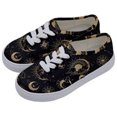 Asian Seamless Pattern With Clouds Moon Sun Stars Vector Collection Oriental Chinese Japanese Korean Kids  Classic Low Top Sneakers by Vaneshart