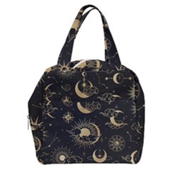 Asian Seamless Pattern With Clouds Moon Sun Stars Vector Collection Oriental Chinese Japanese Korean Boxy Hand Bag by Vaneshart