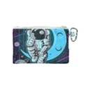 Astronaut Full Color Canvas Cosmetic Bag (Small) View2