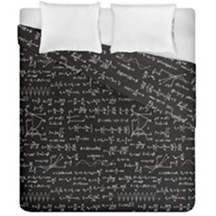 Math Equations Formulas Pattern Duvet Cover Double Side (california King Size) by Vaneshart