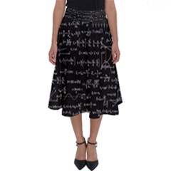 Math Equations Formulas Pattern Perfect Length Midi Skirt by Vaneshart