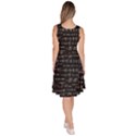 Math Equations Formulas Pattern Knee Length Skater Dress With Pockets View4