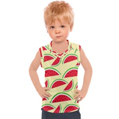 Watermelon Pattern Kids  Sport Tank Top