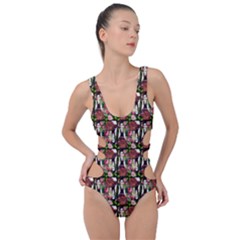 Swimmer 20s Black Side Cut Out Swimsuit by snowwhitegirl