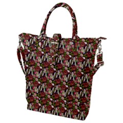 Swimmer 20s Brown Buckle Top Tote Bag by snowwhitegirl