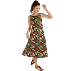 Swimmer 20s Green Summer Maxi Dress by snowwhitegirl