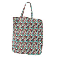 Swimmer 20s Blue Giant Grocery Tote by snowwhitegirl