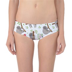 Seamless Pattern With Cute Sloths Sleep More Classic Bikini Bottoms by Vaneshart