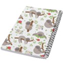 Seamless Pattern With Cute Sloths Sleep More 5.5  x 8.5  Notebook View2