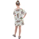 Seamless Pattern With Cute Sloths Sleep More Kids  One Piece Chiffon Dress View2