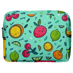 Various Fruits With Faces Seamless Pattern Make Up Pouch (large) by Vaneshart