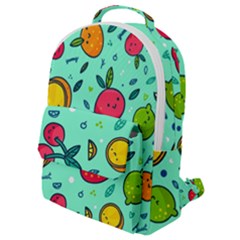 Various Fruits With Faces Seamless Pattern Flap Pocket Backpack (small) by Vaneshart