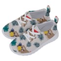 Cute Lazy Sloth Summer Fruit Seamless Pattern Running Shoes View2