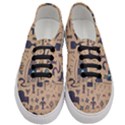 Vintage Tribal Seamless Pattern With Ethnic Motifs Women s Classic Low Top Sneakers View1