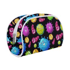 Seamless Background With Colorful Virus Makeup Case (small)