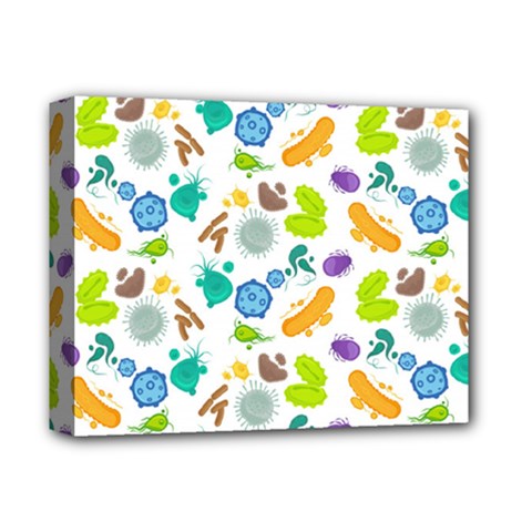 Bacteria Virus Seamless Pattern Deluxe Canvas 14  X 11  (stretched) by Vaneshart