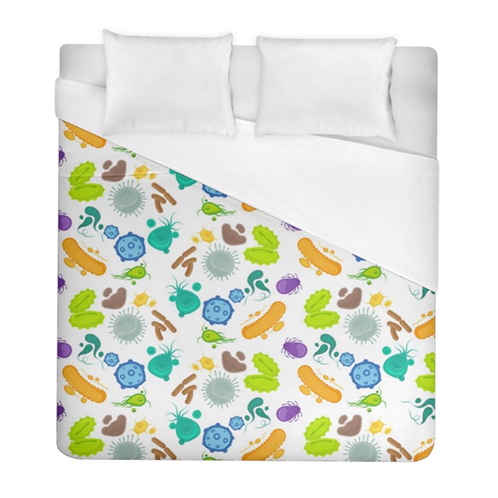 Bacteria Virus Seamless Pattern Duvet Cover (Full/ Double Size)