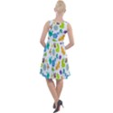 Bacteria Virus Seamless Pattern Knee Length Skater Dress View2