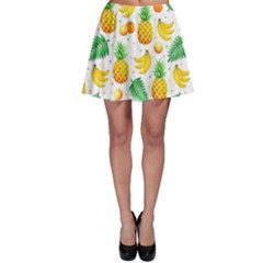 Tropical Fruits Pattern Skater Skirt by Vaneshart