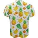 Tropical Fruits Pattern Men s Cotton Tee View2