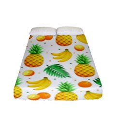 Tropical Fruits Pattern Fitted Sheet (full/ Double Size) by Vaneshart