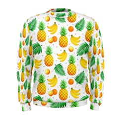 Tropical Fruits Pattern Men s Sweatshirt by Vaneshart