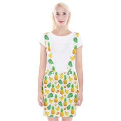 Tropical Fruits Pattern Braces Suspender Skirt by Vaneshart