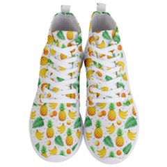 Tropical Fruits Pattern Men s Lightweight High Top Sneakers by Vaneshart