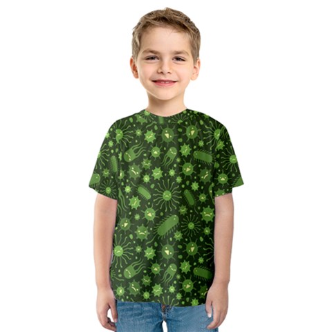 Seamless Pattern With Viruses Kids  Sport Mesh Tee by Vaneshart