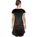 Mathematical Colorful Formulas Drawn By Hand Black Chalkboard Cap Sleeve Nightdress View2