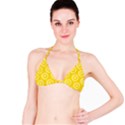 Lemon Fruits Slice Seamless Pattern Bikini Top View1