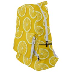 Lemon Fruits Slice Seamless Pattern Travelers  Backpack by Vaneshart