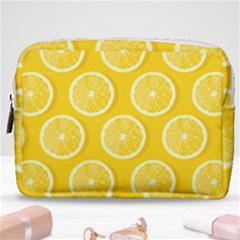 Lemon Fruits Slice Seamless Pattern Make Up Pouch (medium) by Vaneshart