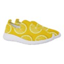 Lemon Fruits Slice Seamless Pattern Women s Slip On Sneakers View3