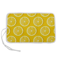 Lemon Fruits Slice Seamless Pattern Pen Storage Case (l) by Vaneshart