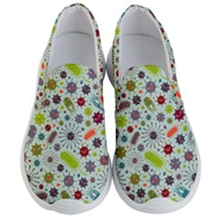 Seamless Pattern With Viruses Men s Lightweight Slip Ons by Vaneshart