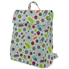 Seamless Pattern With Viruses Flap Top Backpack by Vaneshart