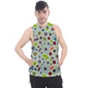 Seamless Pattern With Viruses Men s Sleeveless Hoodie View1