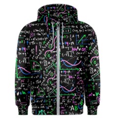 Math Linear Mathematics Education Circle Background Men s Zipper Hoodie by Vaneshart