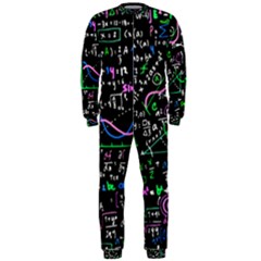 Math Linear Mathematics Education Circle Background Onepiece Jumpsuit (men)  by Vaneshart