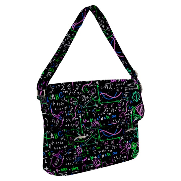 Math Linear Mathematics Education Circle Background Buckle Messenger Bag