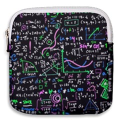 Math Linear Mathematics Education Circle Background Mini Square Pouch by Vaneshart