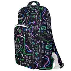 Math Linear Mathematics Education Circle Background Double Compartment Backpack by Vaneshart