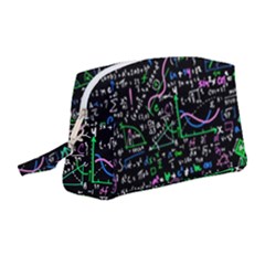 Math Linear Mathematics Education Circle Background Wristlet Pouch Bag (medium) by Vaneshart