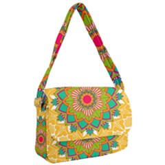 Mandala Patterns Yellow Courier Bag by Vaneshart