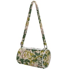 Flower Leaves Background Mini Cylinder Bag