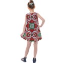 Grandma S Christmas Knitting Pattern Red Green White Colors Kids  Summer Dress View2