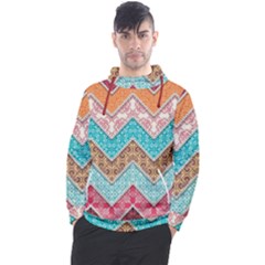 Ethnic Floral Pattern Men s Pullover Hoodie