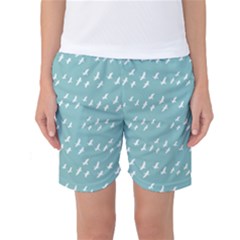 Group Of Birds Flying Graphic Pattern Women s Basketball Shorts by dflcprintsclothing